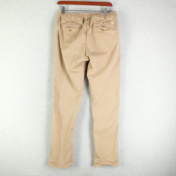 Marine Layer Sweatpants Mens Medium Beige Brown Slim Fit Heavyweight Cotton - Picture 3 of 12